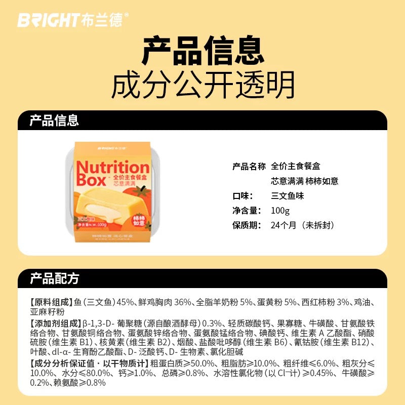 Bright Nutrition Box Salmon Complete Food for Cats and Dogs 100g