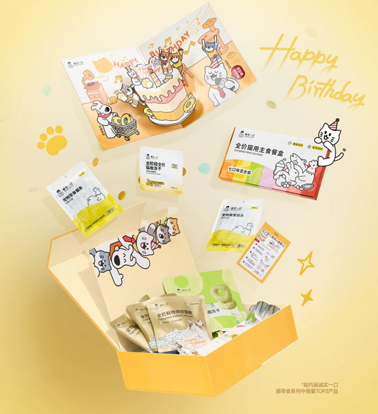 HonestBite DIY Birthday Cake Box for Cats