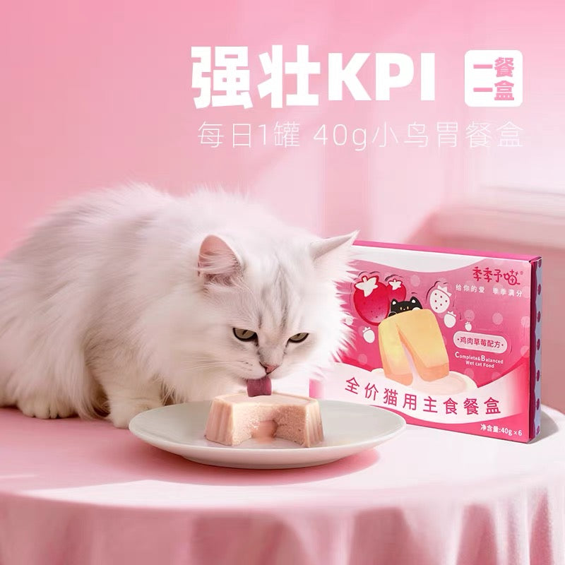 JiJiYuMiao Chicken Strawberry Lava Complete Food For Cats 40g