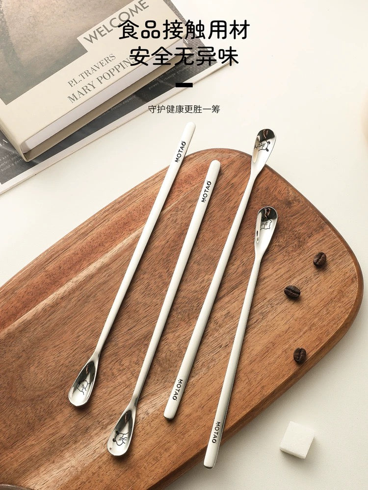 Cute Cat and Dog Design Coffee Spoon