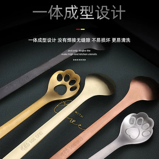 MONSTERWARE Open Cat Paw Spoon - Rose Gold