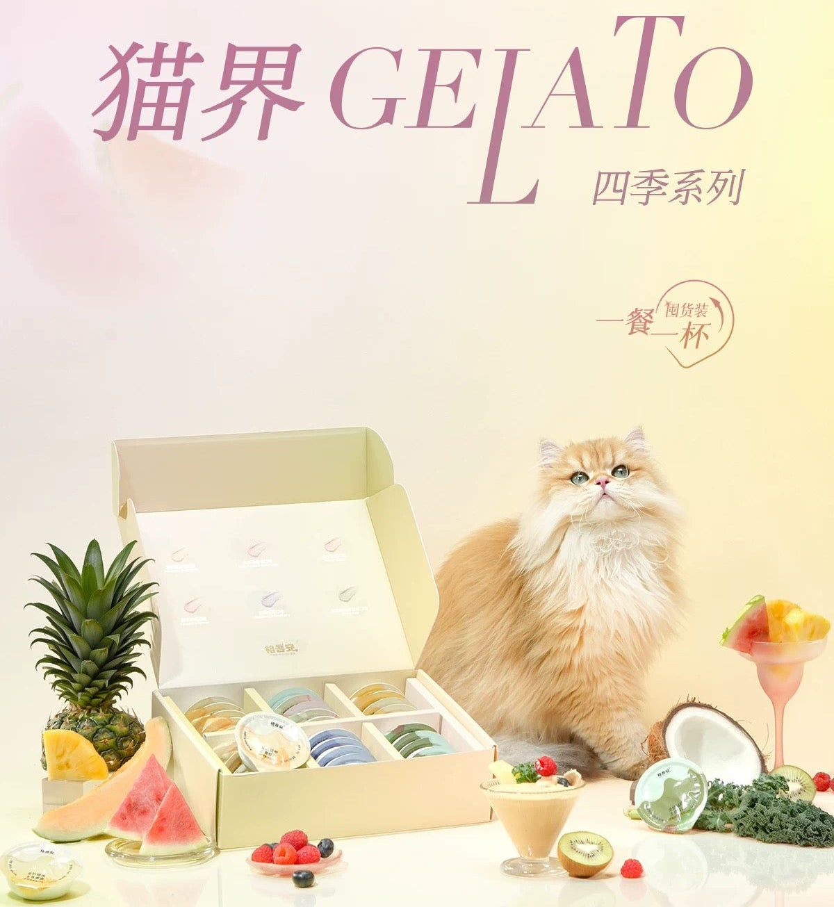GUAN Four Seasons Series Cup Complete Food for Cats and Kittens 45g