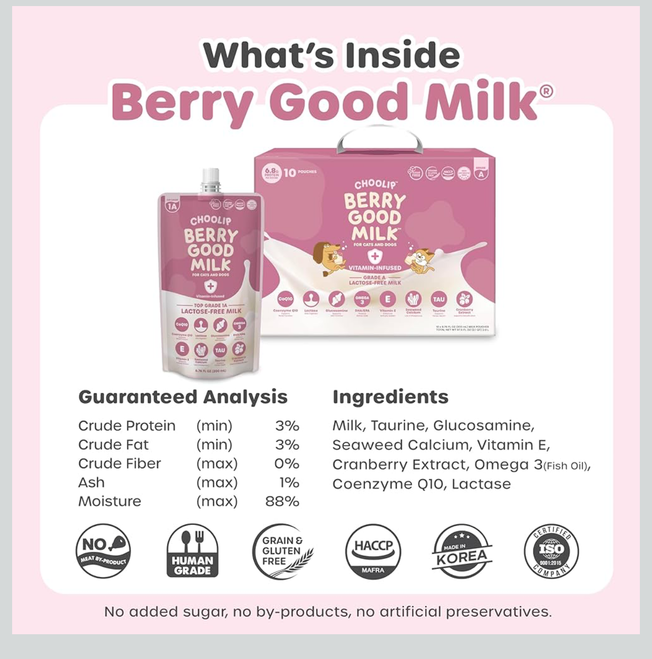 Choolip Berry Good Milk for Cats and Dogs 200mL