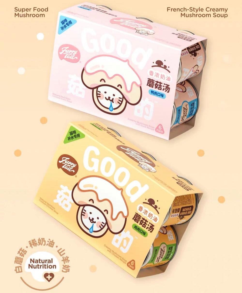 FurryTail Good Mushroom Creamy Soup for Cats and Kittens 100g