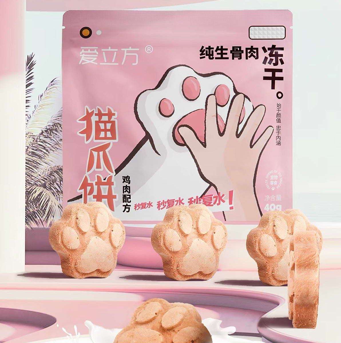 LoveAround Freeze-Dried Paw Biscuits for Cats and Dogs 40g