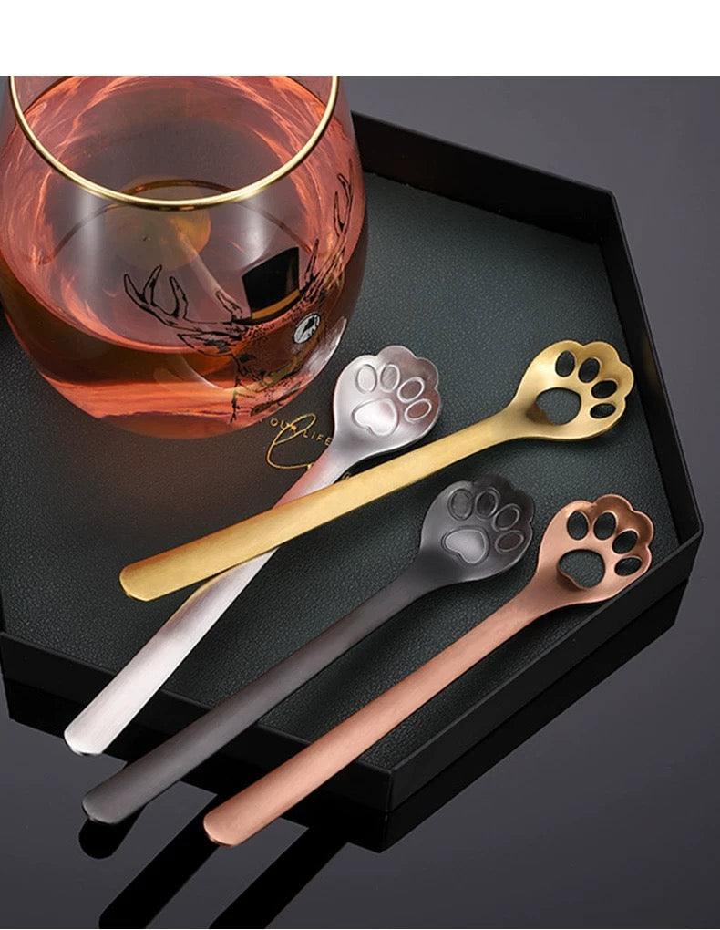MONSTERWARE Open Cat Paw Spoon - Rose Gold