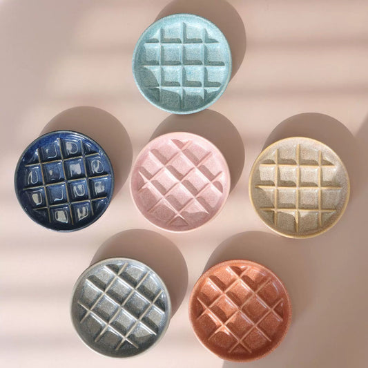 Pet Slow Feeder Ceramic Waffle Plate