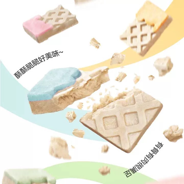 MessQuarter Freeze-Dried Waffles Treats for Cats and Dogs 50g