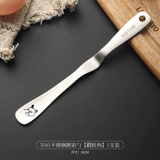 Cute Cat and Dog Design Flat Spoon Kitchen Tool