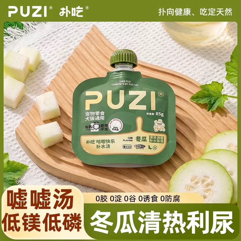 PuZi Hydrating Summer Edition Soup Pouch for Cats and Dogs 85g