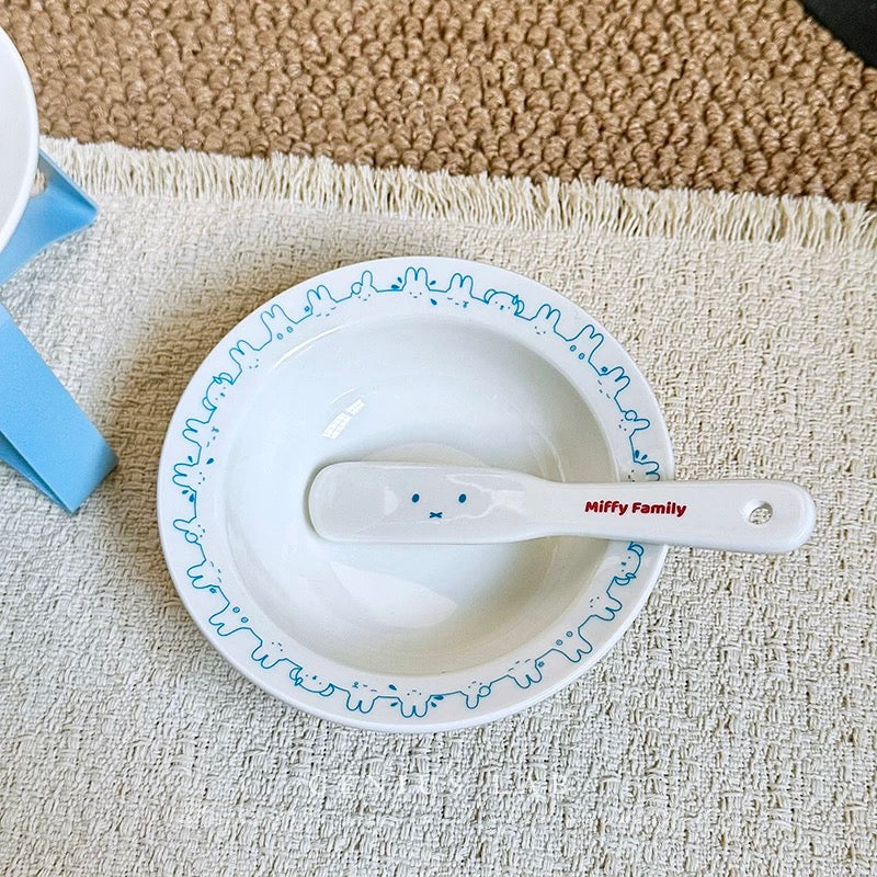 Miffy Bowl and Spoon Set for Cats and Dogs 200mL